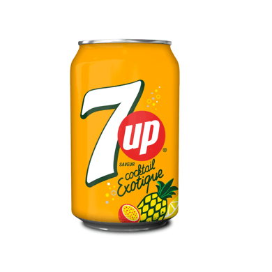7up cocktail exotique 33cl x24 slim can