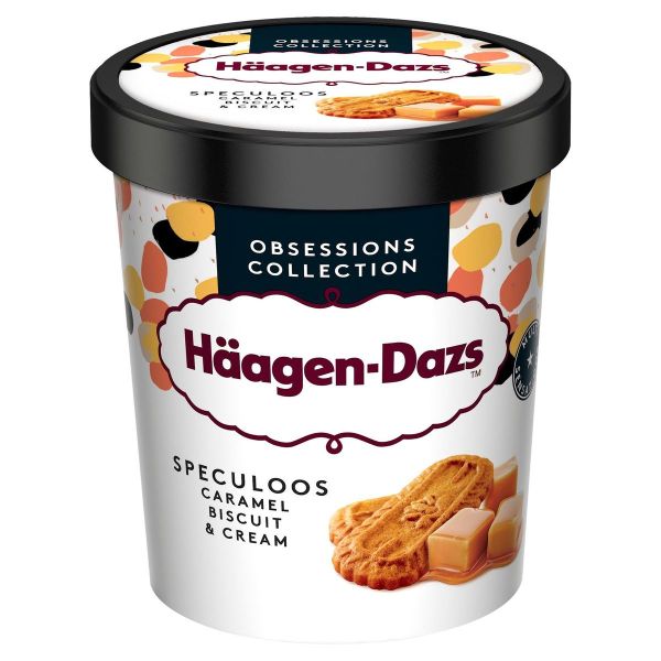 Glace Haagen Dazs Caramel Biscuit & Cream Speculoos 460ml x8 